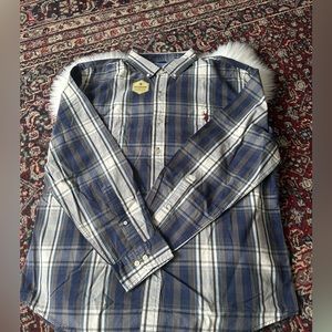 NWT Mens U.S. Polo Assn.® Button Down Woven Shirt - Navy